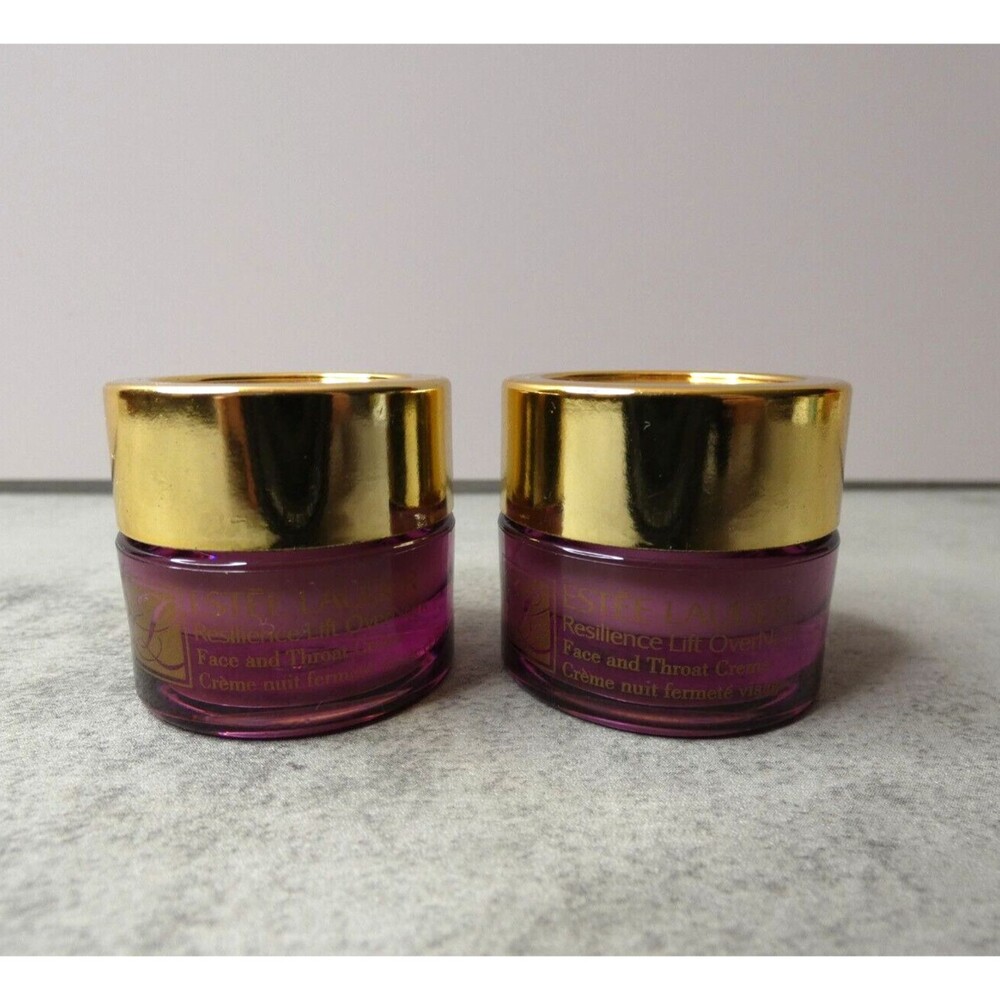 Estee Lauder Resilience Lift OverNight Mini Face & Throat Creme 0.22 oz 7 ml Eac
